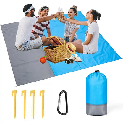 Beach Blanket Sandproof 200 X 140Cm Waterproof Beach Mat Lightweight Picnic Blanket for Travel Hiking Sports