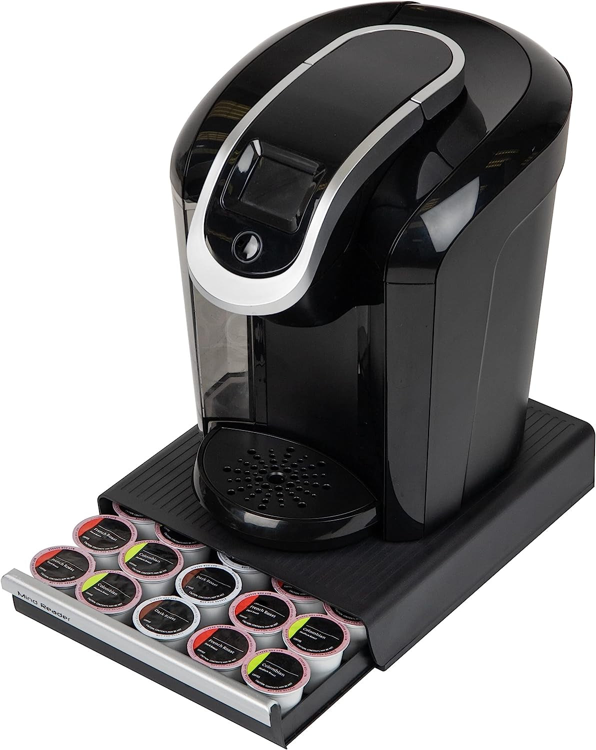 Coffee Capsule Storage Drawer, Can Hold 30 K-Cups, 35 CBTL, Verismo, Dolce Gusto, Black