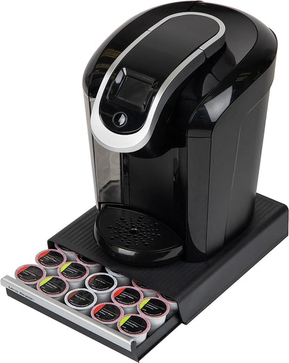 Coffee Capsule Storage Drawer, Can Hold 30 K-Cups, 35 CBTL, Verismo, Dolce Gusto, Black