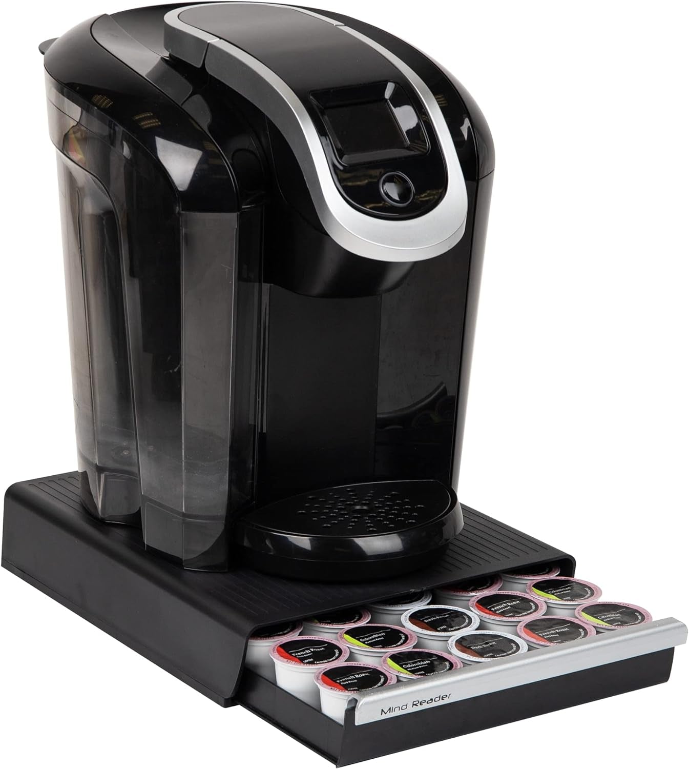 Coffee Capsule Storage Drawer, Can Hold 30 K-Cups, 35 CBTL, Verismo, Dolce Gusto, Black